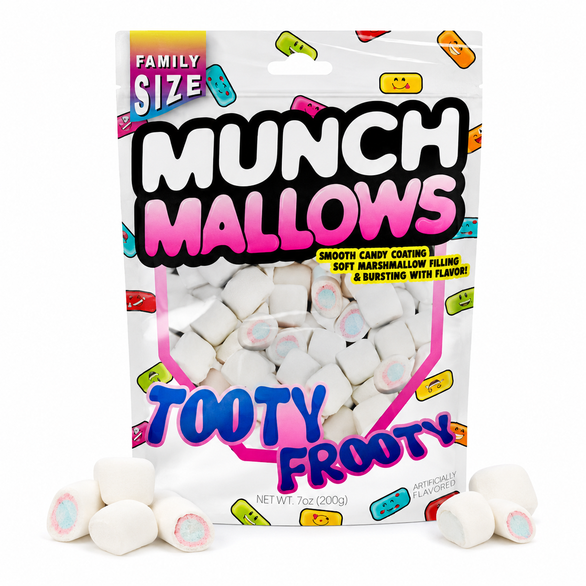 Viral Munch Mallows - Marshmallow Candy - Tooty Frooty