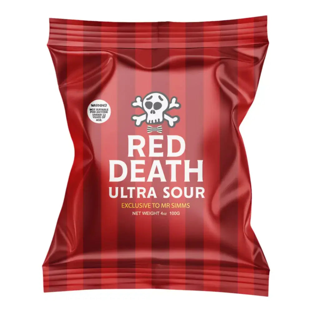 Mr. Simms Sweet Red Death Ultra Sour (100g) Imported From England