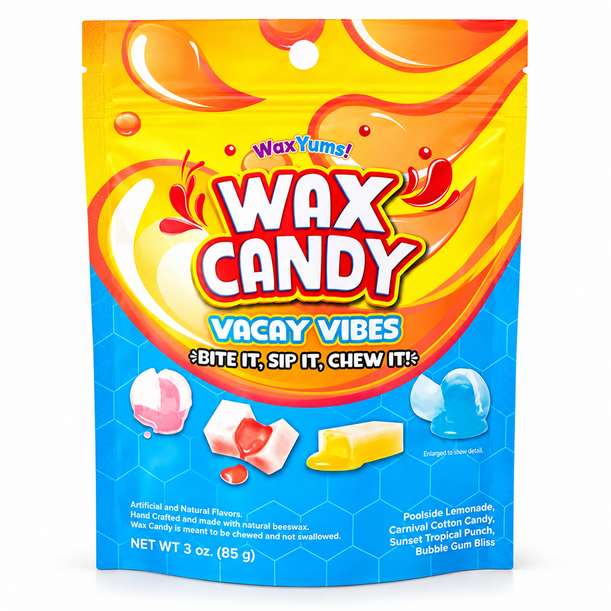 WaxYums! Vacay Vibes Chewy Gushing Wax Candy Bag