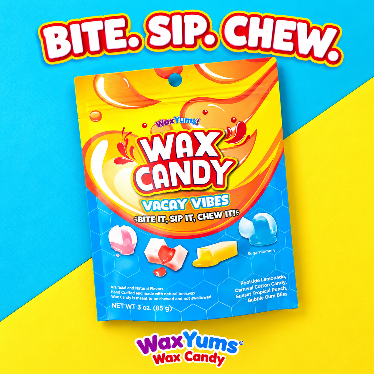WaxYums! Vacay Vibes Chewy Gushing Wax Candy Bag