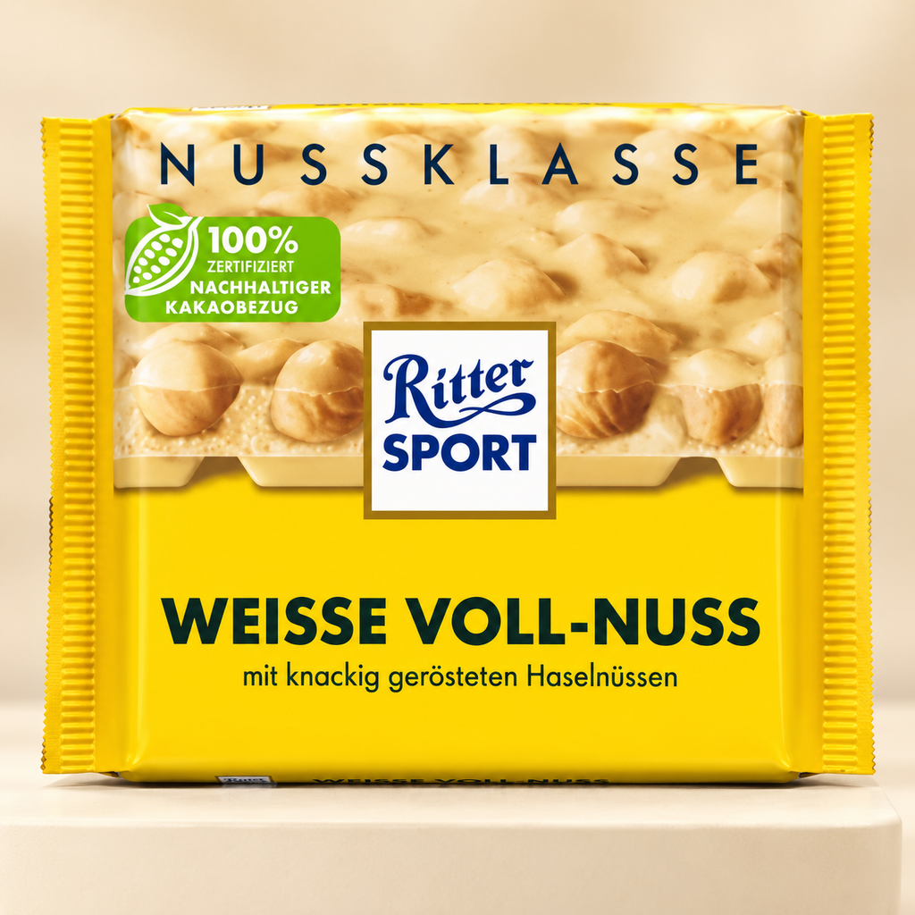 Ritter Sport White Whole Hazelnuts 100g (Germany)