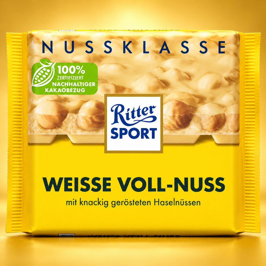 Ritter Sport White Whole Hazelnuts 100g (Germany)