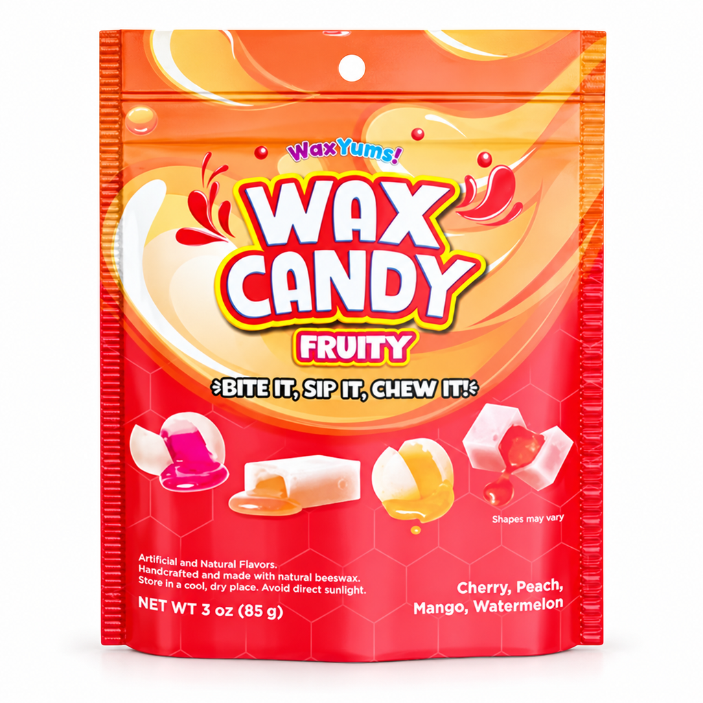 WaxYums! Chewy Gushing Fruity Wax Candy Bag