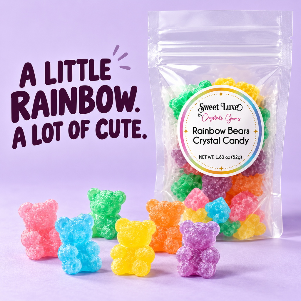 Sweet Luxe™ By Crystal's Gems Rainbow Bears Crystal Candy