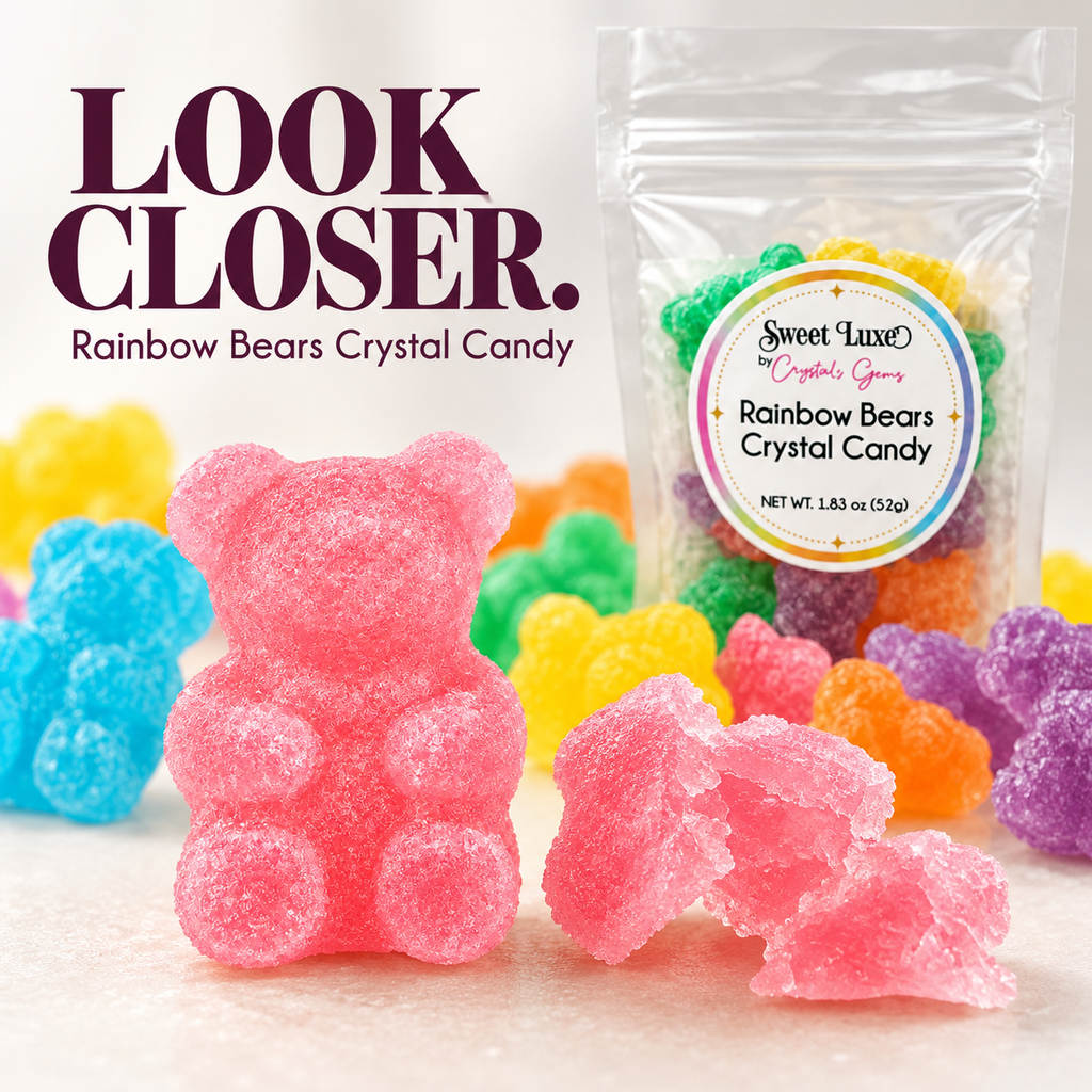 Sweet Luxe™ By Crystal's Gems Rainbow Bears Crystal Candy