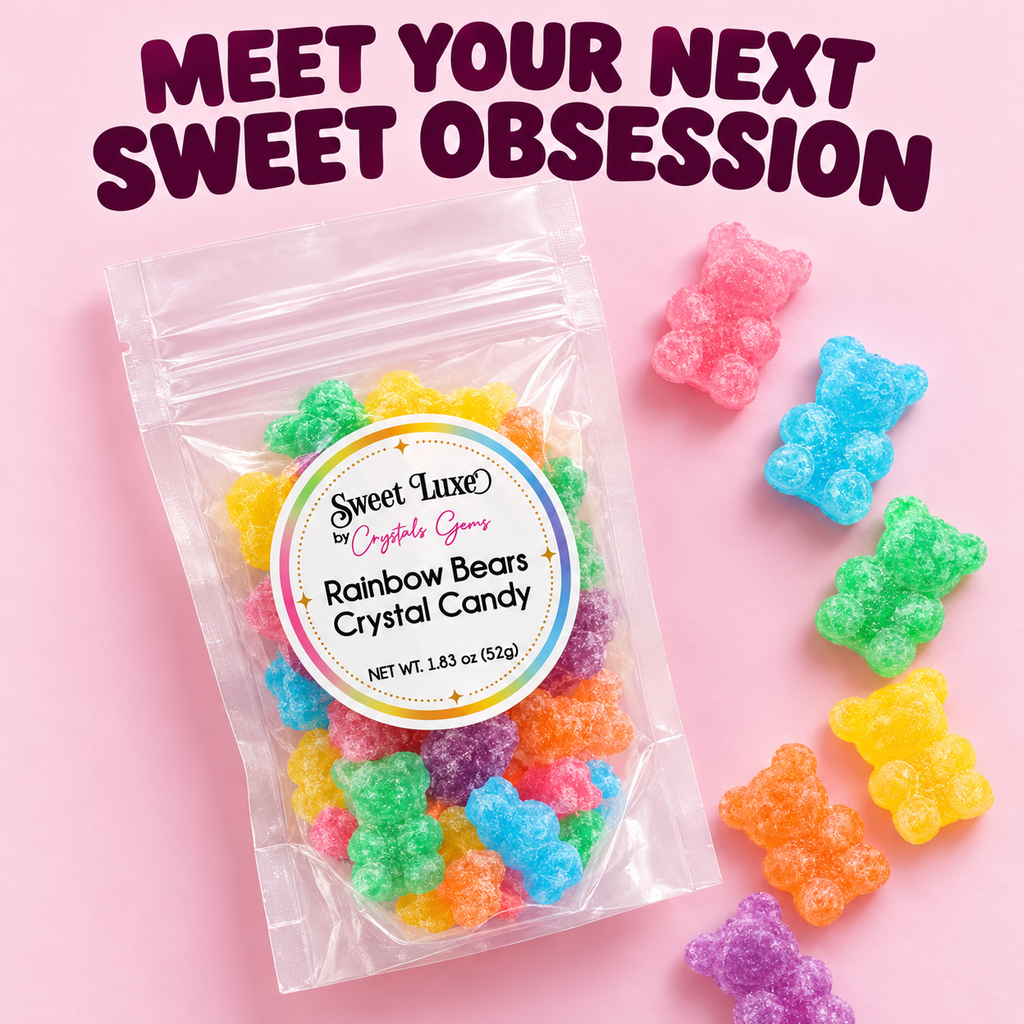 Sweet Luxe™ By Crystal's Gems Rainbow Bears Crystal Candy