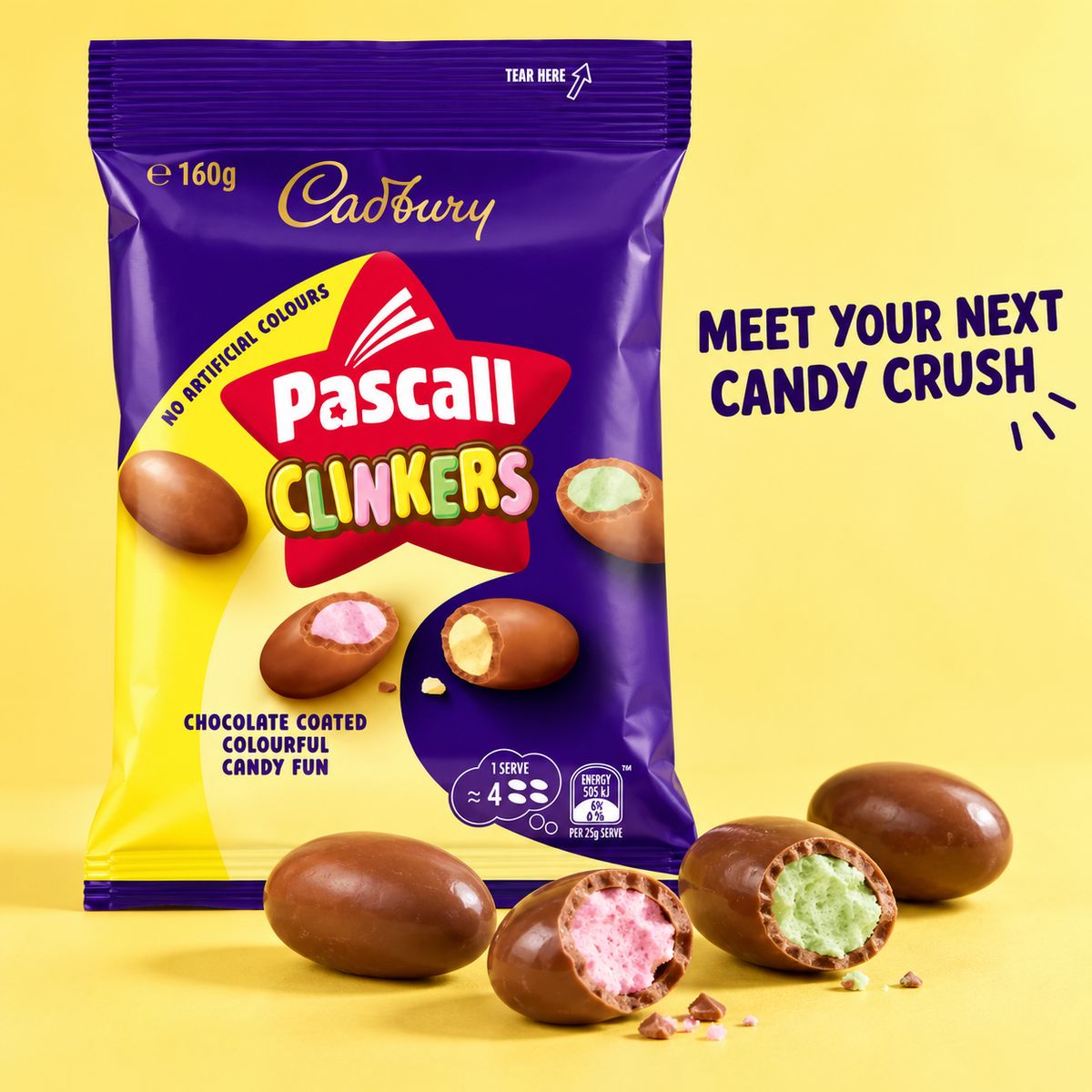 Cadbury Pascall Clinkers Candy & Chocolate
