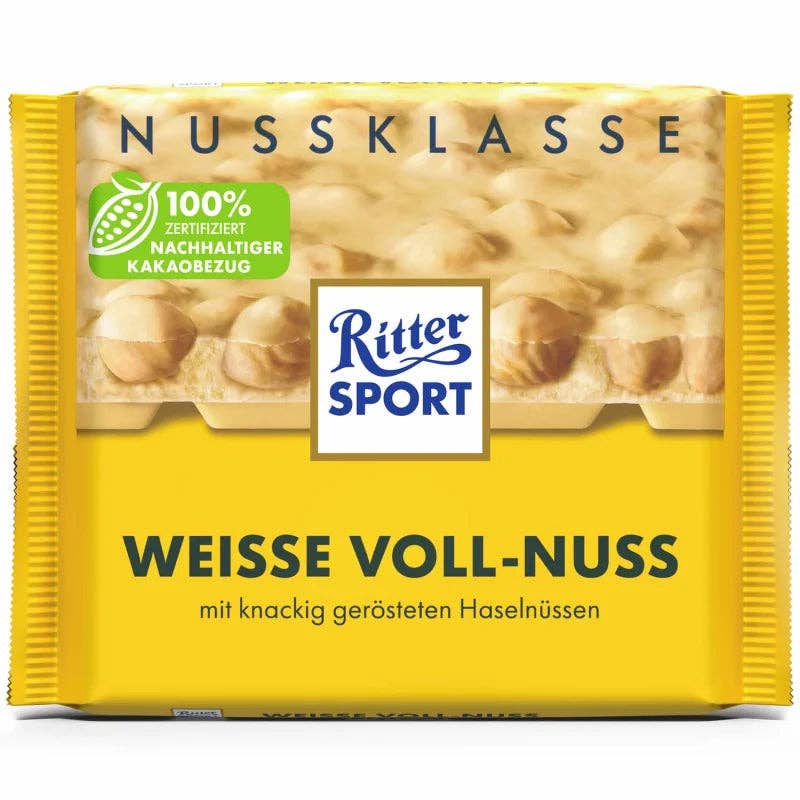 Ritter Sport White Whole Hazelnuts 100g (Germany)
