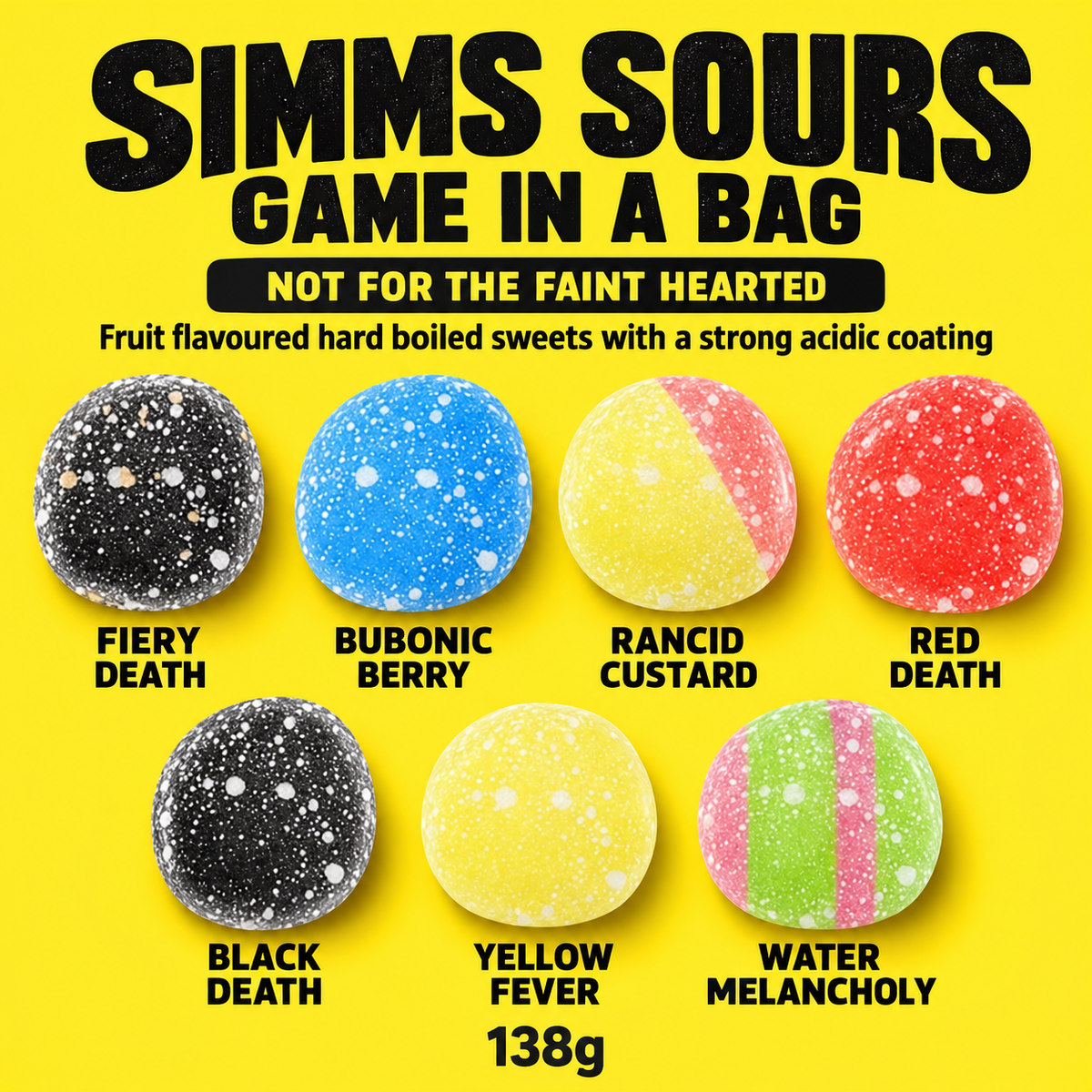 Mr. Simms Sweet Shoppe: Simms Sour Scale Game in a Bag Imported From England
