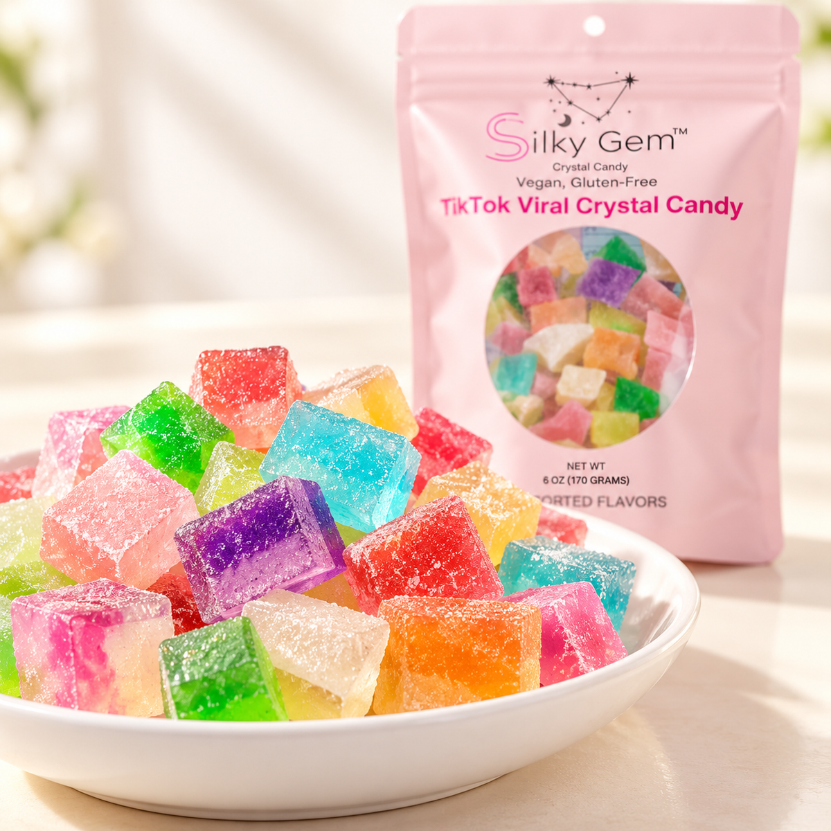 Silky Gem Crystal Candy Snack Bites 6oz