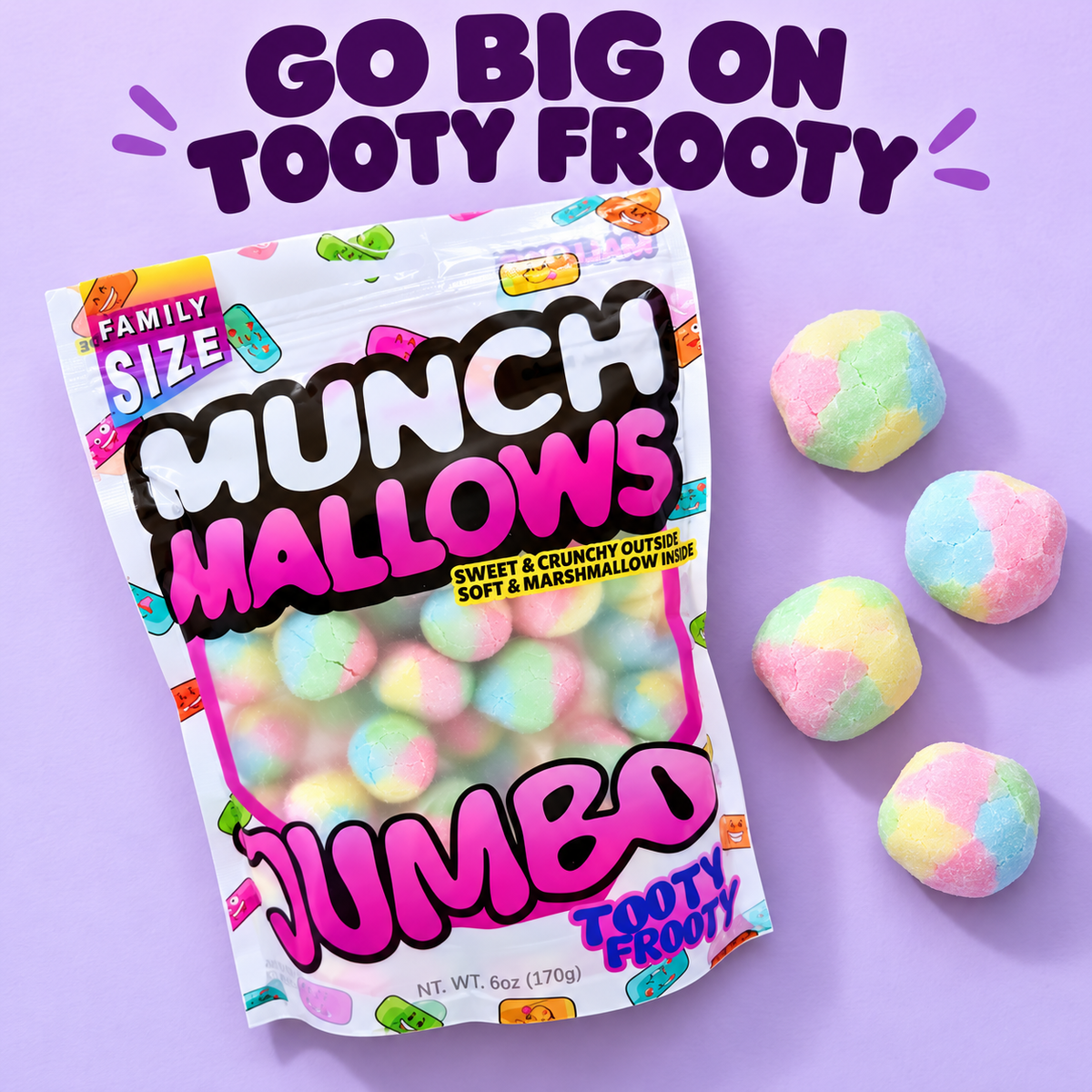 Viral Jumbo Tooty Frooty Munch Mallows