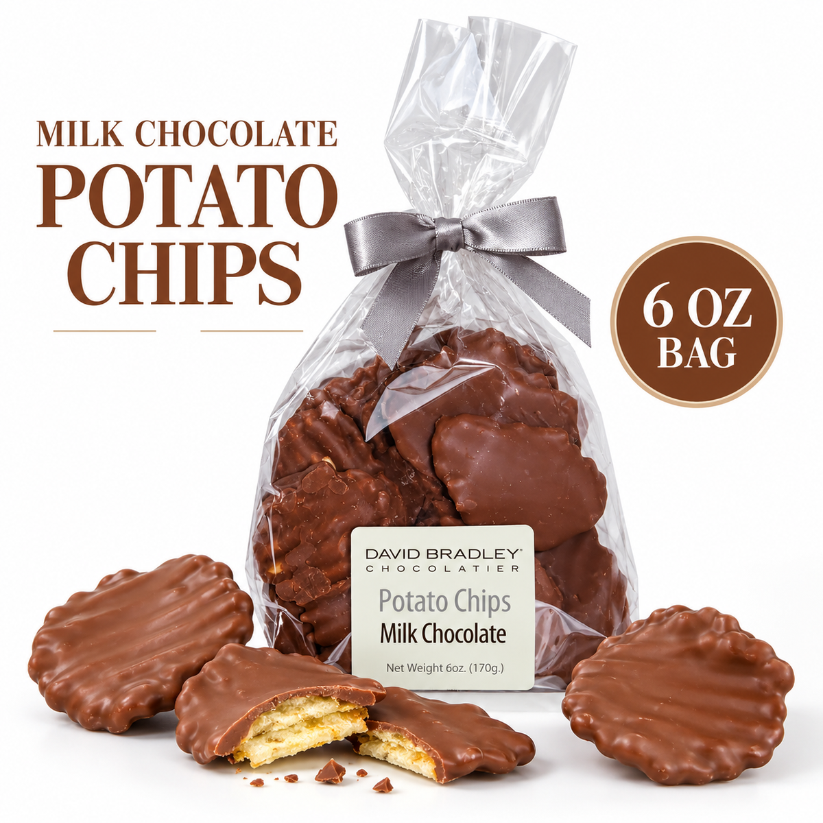 Milk Chocolate covered Potato Chips