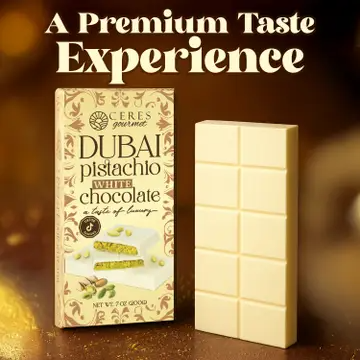 Viral White Chocolate Dubai Bar Large 7oz